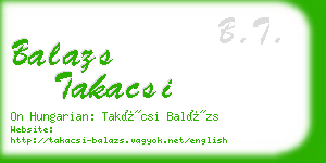 balazs takacsi business card